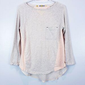 Anthropologie Little Yellow Button Long Sleeve EUC